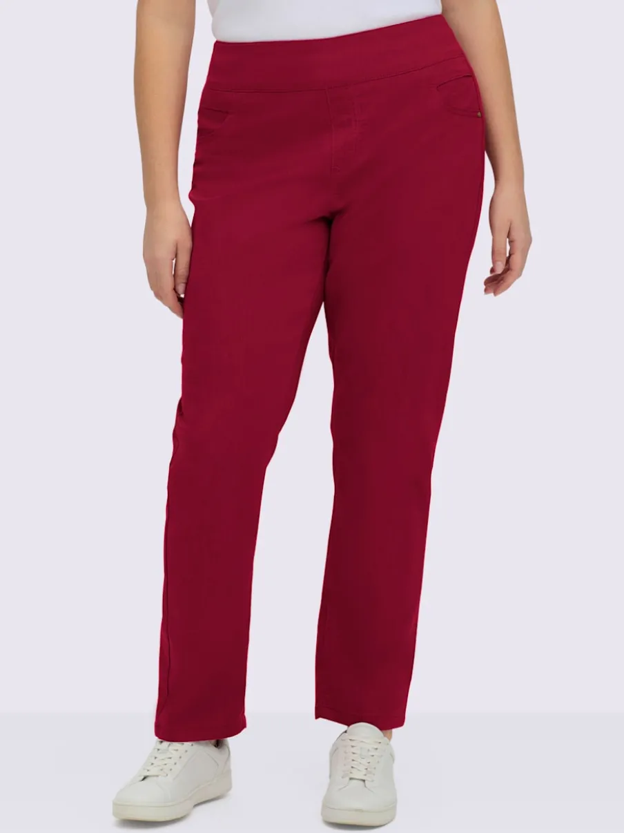 Pantalons confortables avec ceinture élastique et poches.