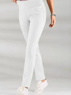 Pantalons confortables avec ceinture élastique et poches.