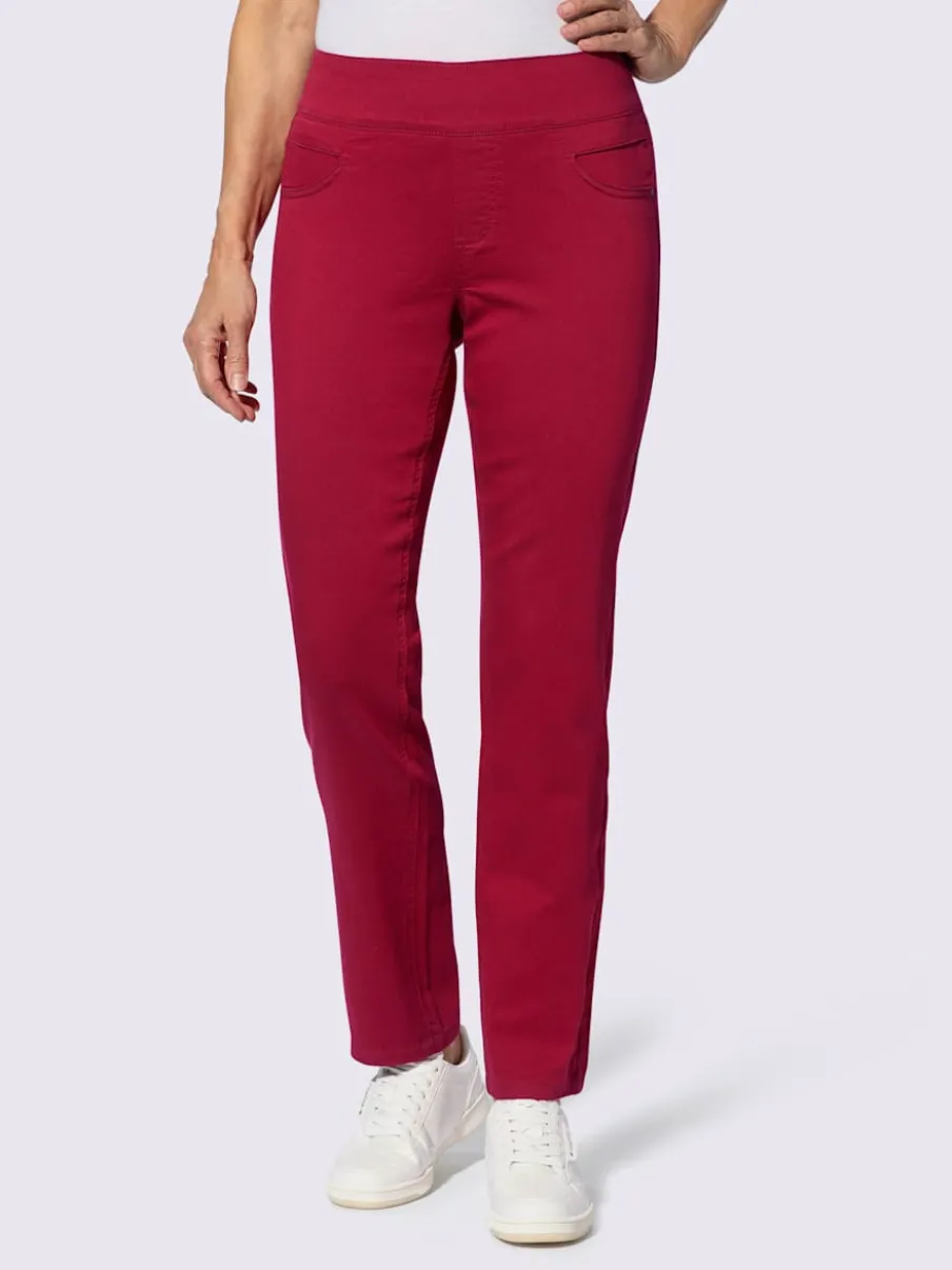 Pantalons confortables avec ceinture élastique et poches.