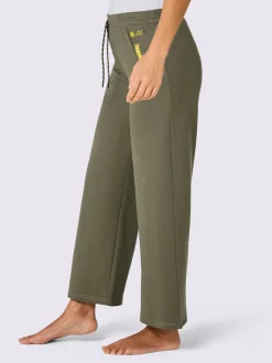 Pantalons confortables en matière sweat avec poches zippées