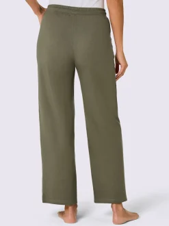 Pantalons confortables en matière sweat avec poches zippées