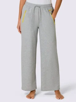 Pantalons confortables en matière sweat avec poches zippées