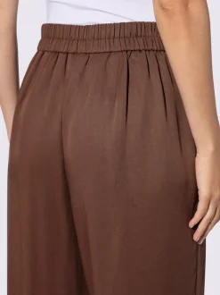 Pantalons confortables à jambes larges avec ceinture élastique
