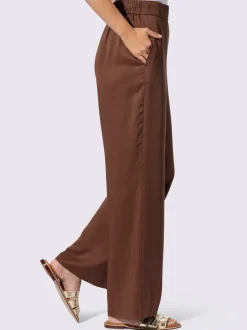 Pantalons confortables à jambes larges avec ceinture élastique