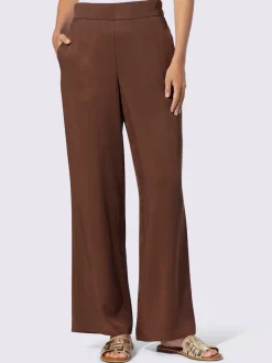 Pantalons confortables à jambes larges avec ceinture élastique