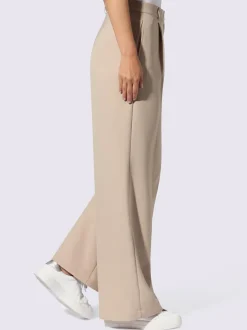 Pantalons confortables à pinces avec poches latérales