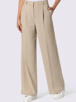 Pantalons confortables à pinces avec poches latérales