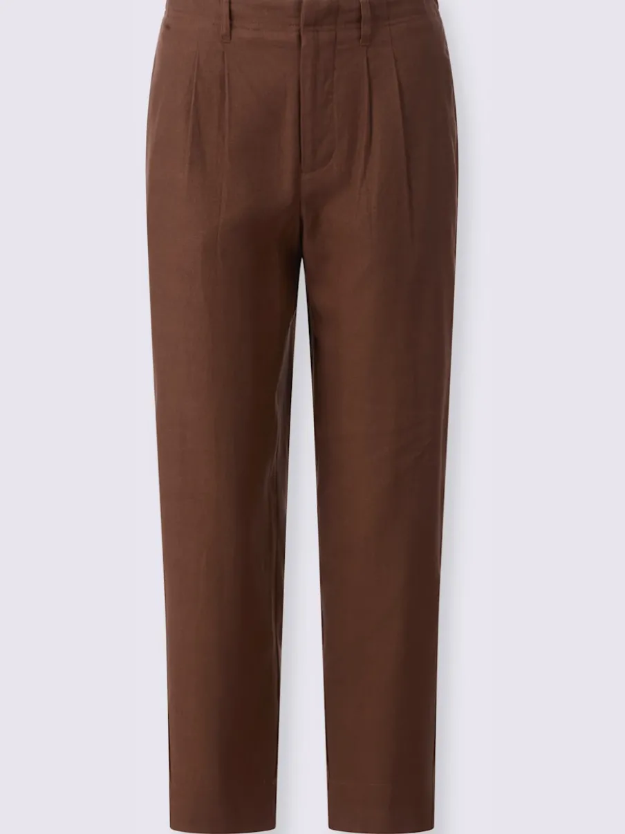 Pantalons confortables à pinces avec poches latérales