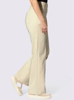 Pantalons confortables à plis et poches latérales