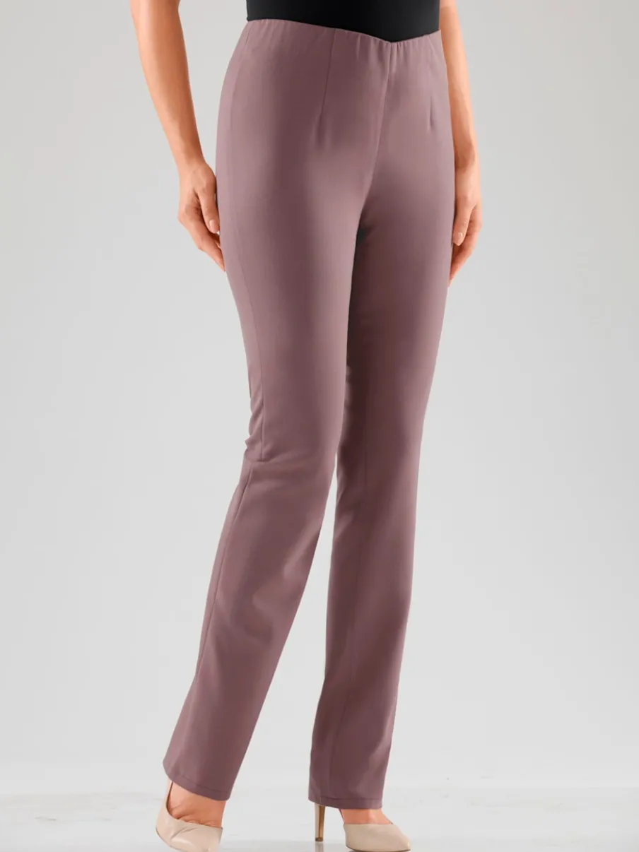 Pantalons costumes conforts avec ceinture élastique invisible