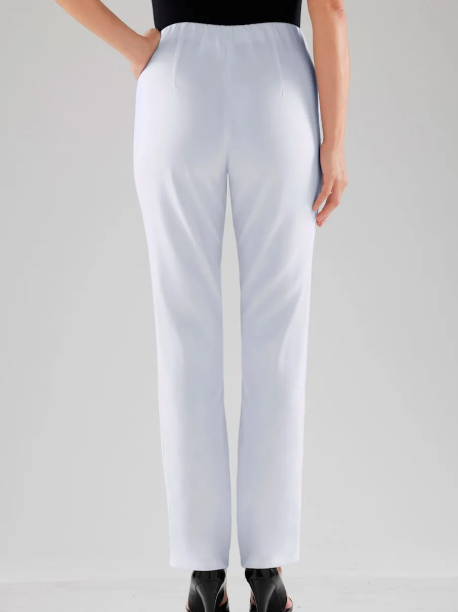 Pantalons costumes conforts avec ceinture élastique invisible