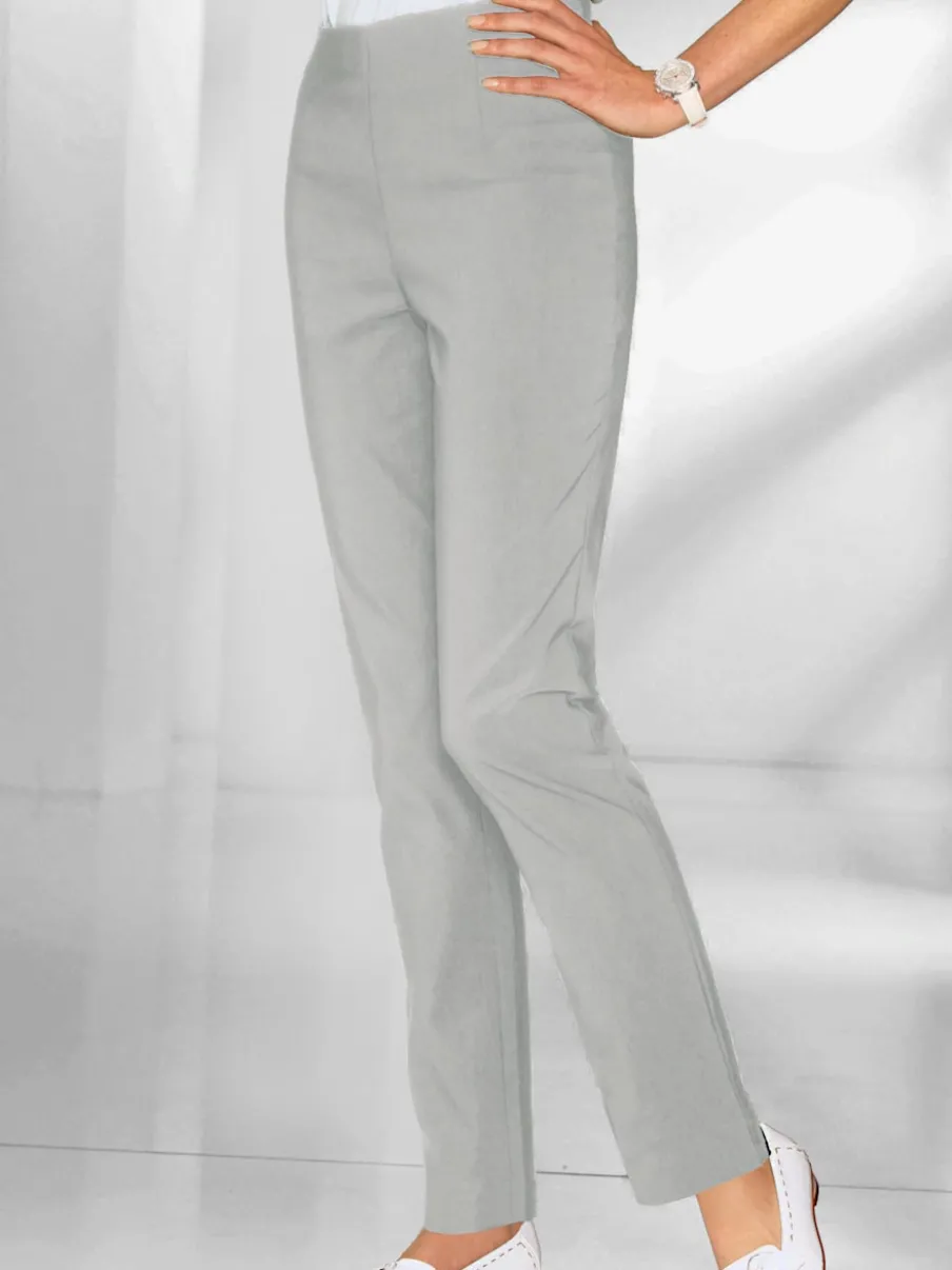 Pantalons costumes conforts avec ceinture élastique invisible