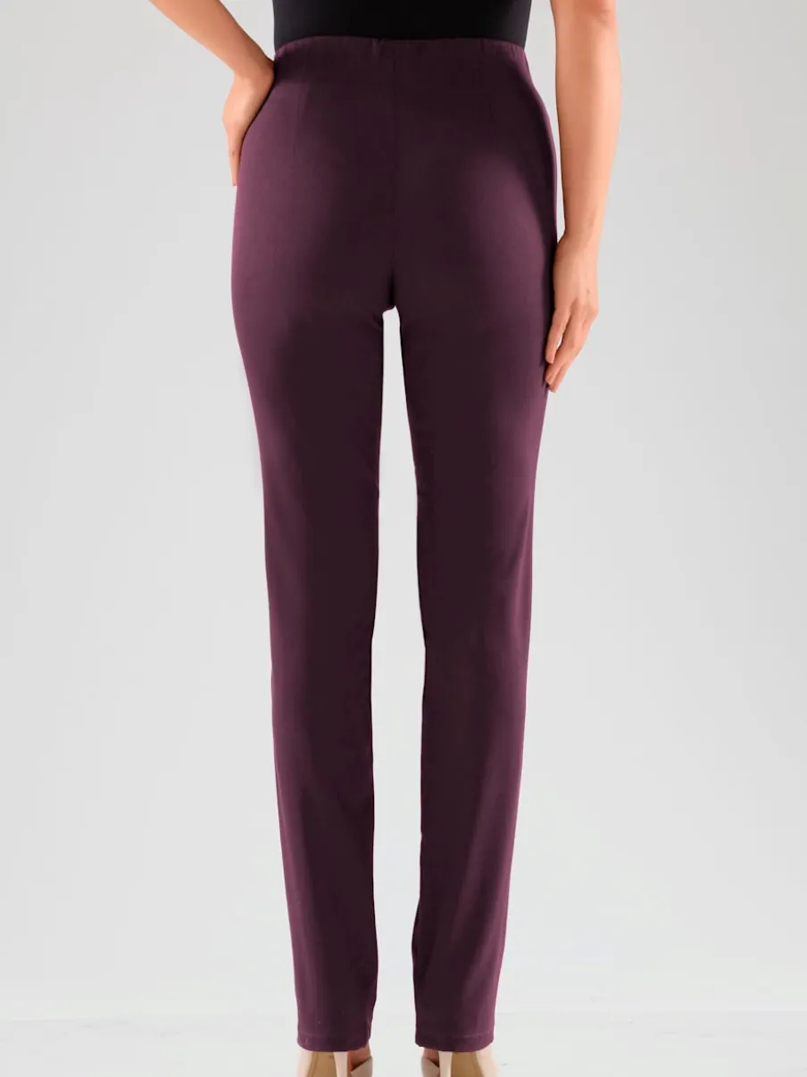 Pantalons costumes conforts avec ceinture élastique invisible