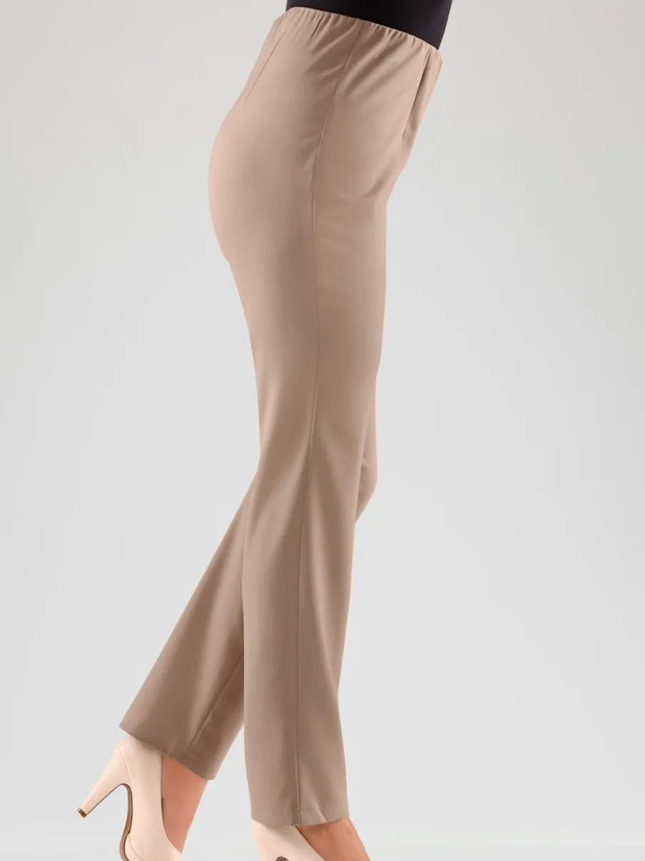 Pantalons costumes conforts avec ceinture élastique invisible
