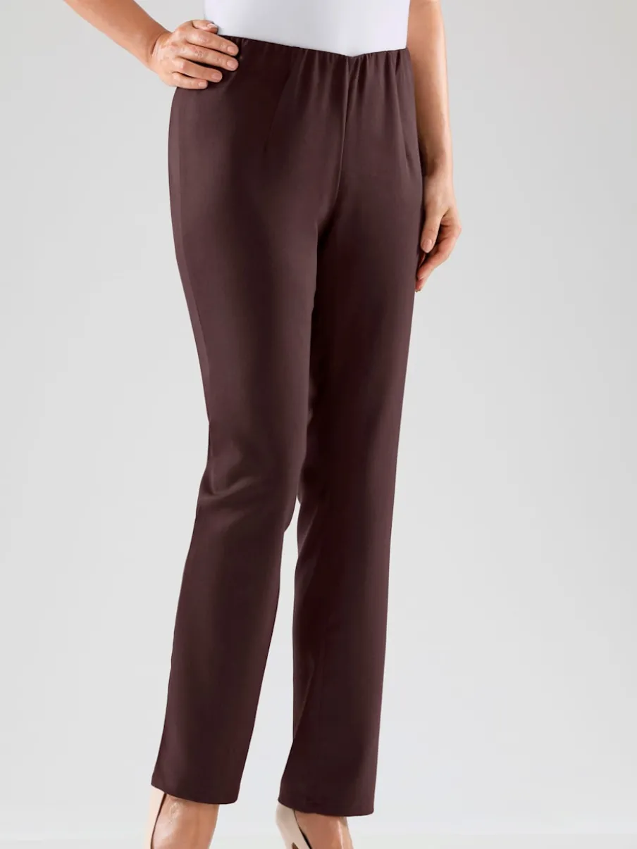 Pantalons costumes conforts avec ceinture élastique invisible