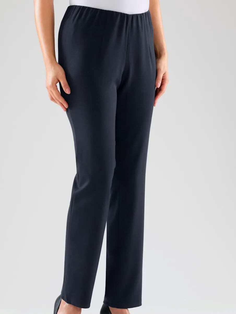Pantalons costumes conforts avec ceinture élastique invisible