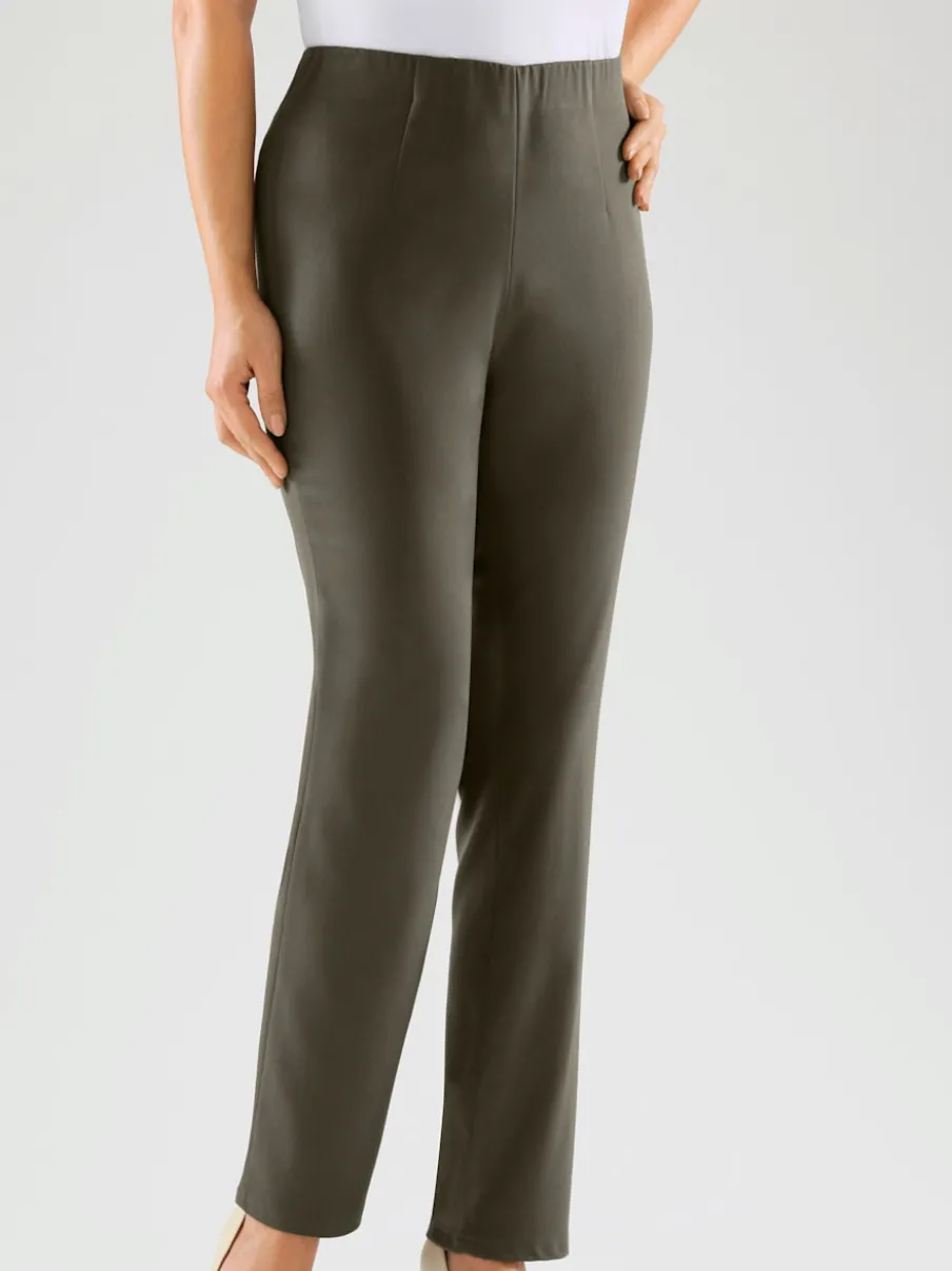 Pantalons costumes conforts avec ceinture élastique invisible
