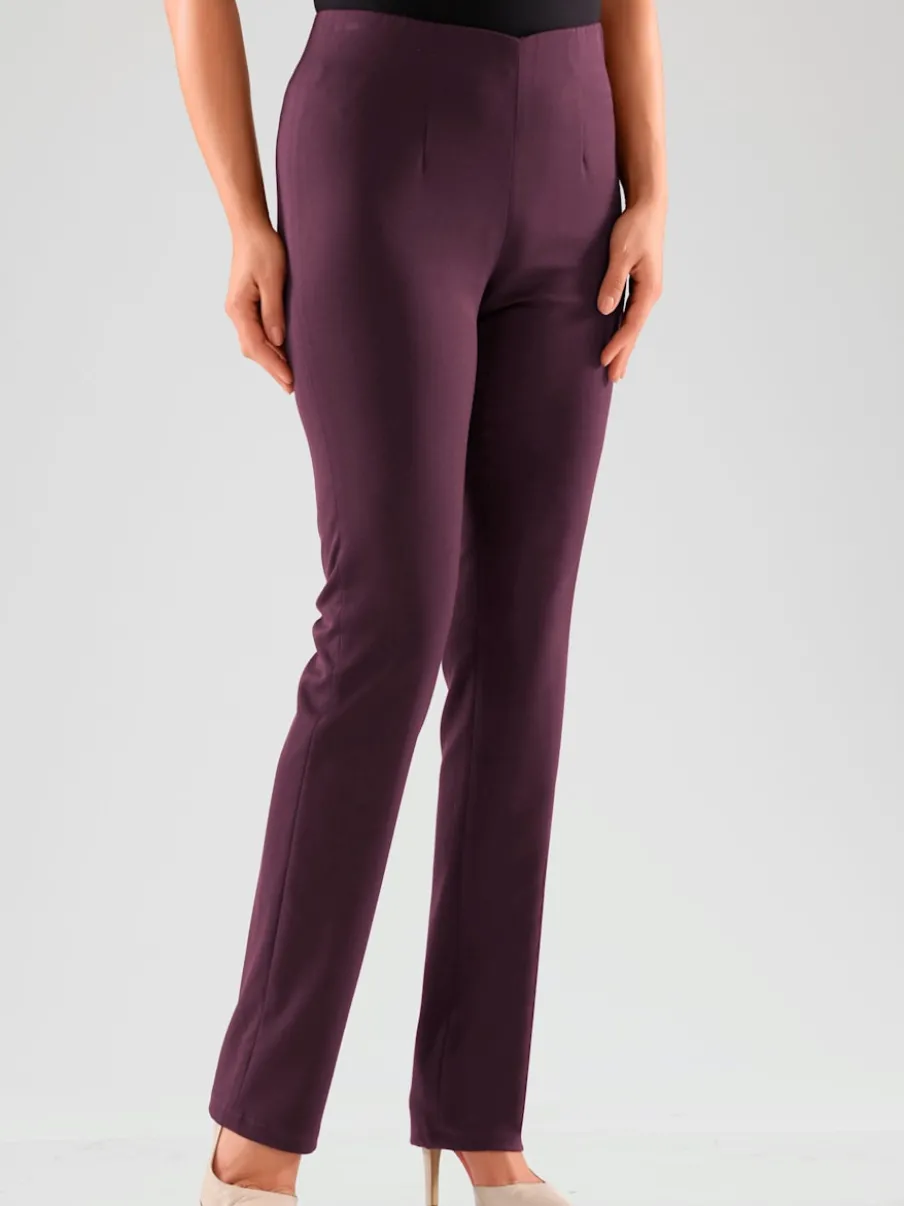 Pantalons costumes conforts avec ceinture élastique invisible