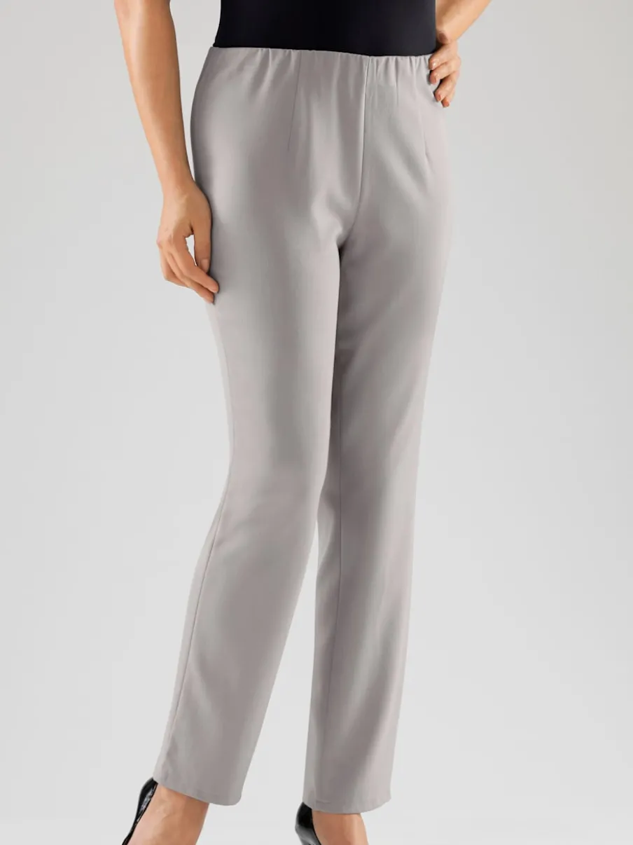 Pantalons costumes conforts avec ceinture élastique invisible