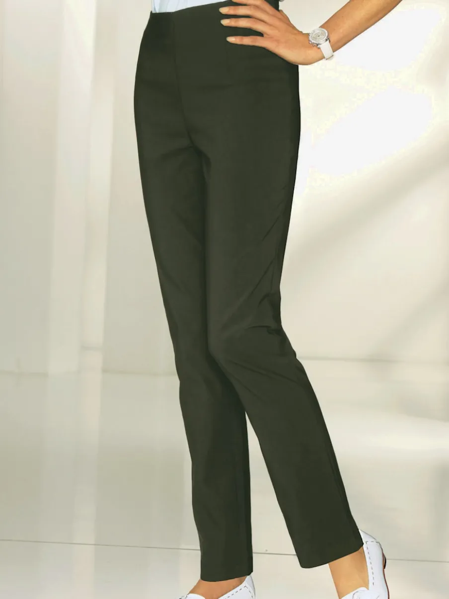 Pantalons costumes conforts avec ceinture élastique invisible