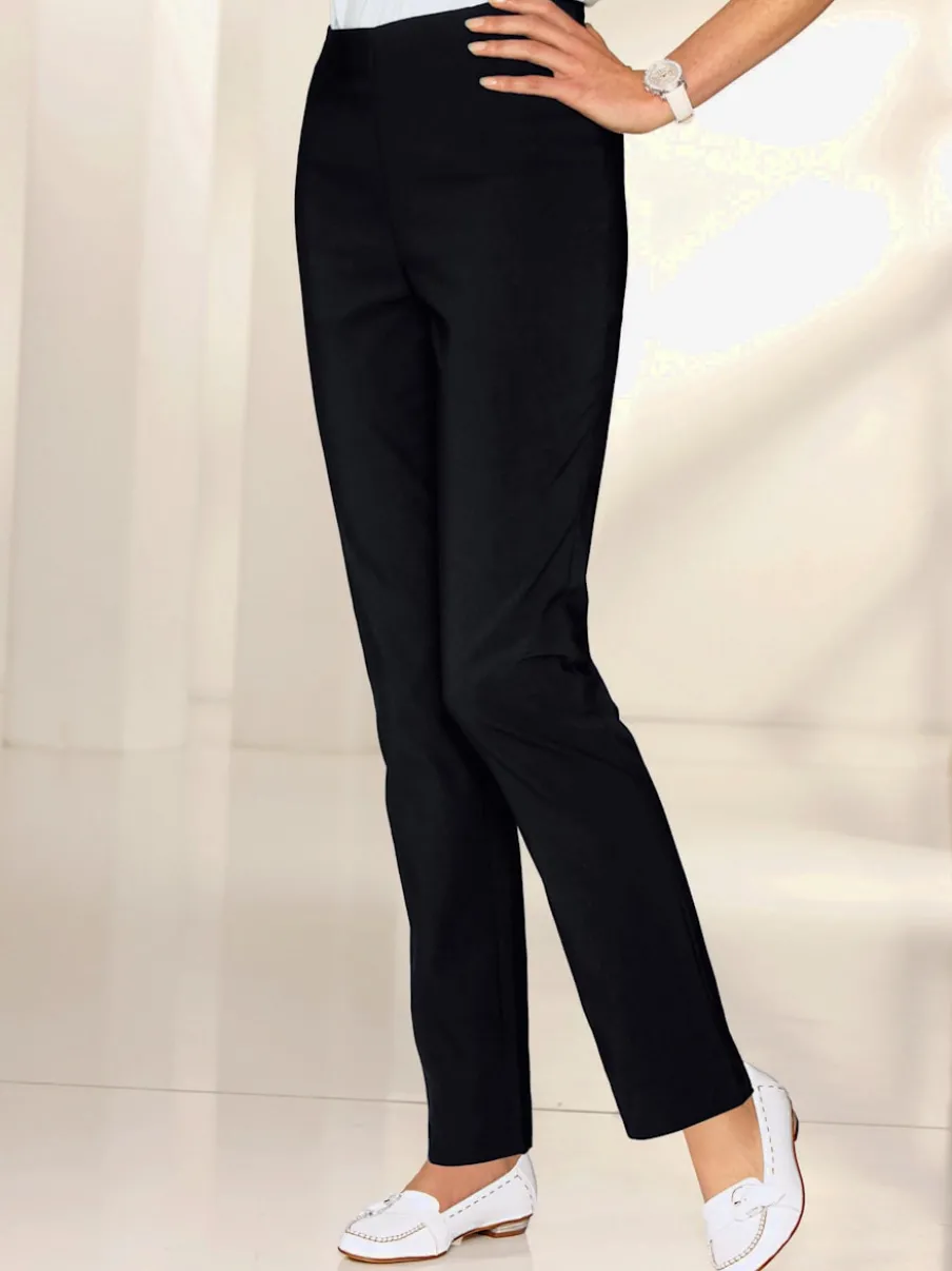 Pantalons costumes conforts avec ceinture élastique invisible