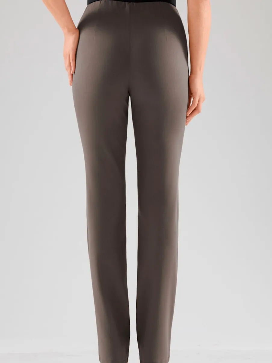Pantalons costumes conforts avec ceinture élastique invisible