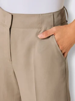Pantalons à coupe ample en lin et lyocell confortables