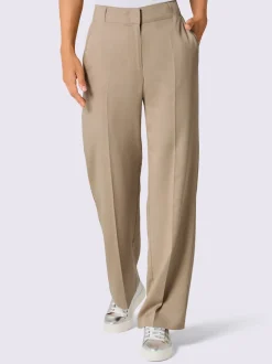 Pantalons à coupe ample en lin et lyocell confortables