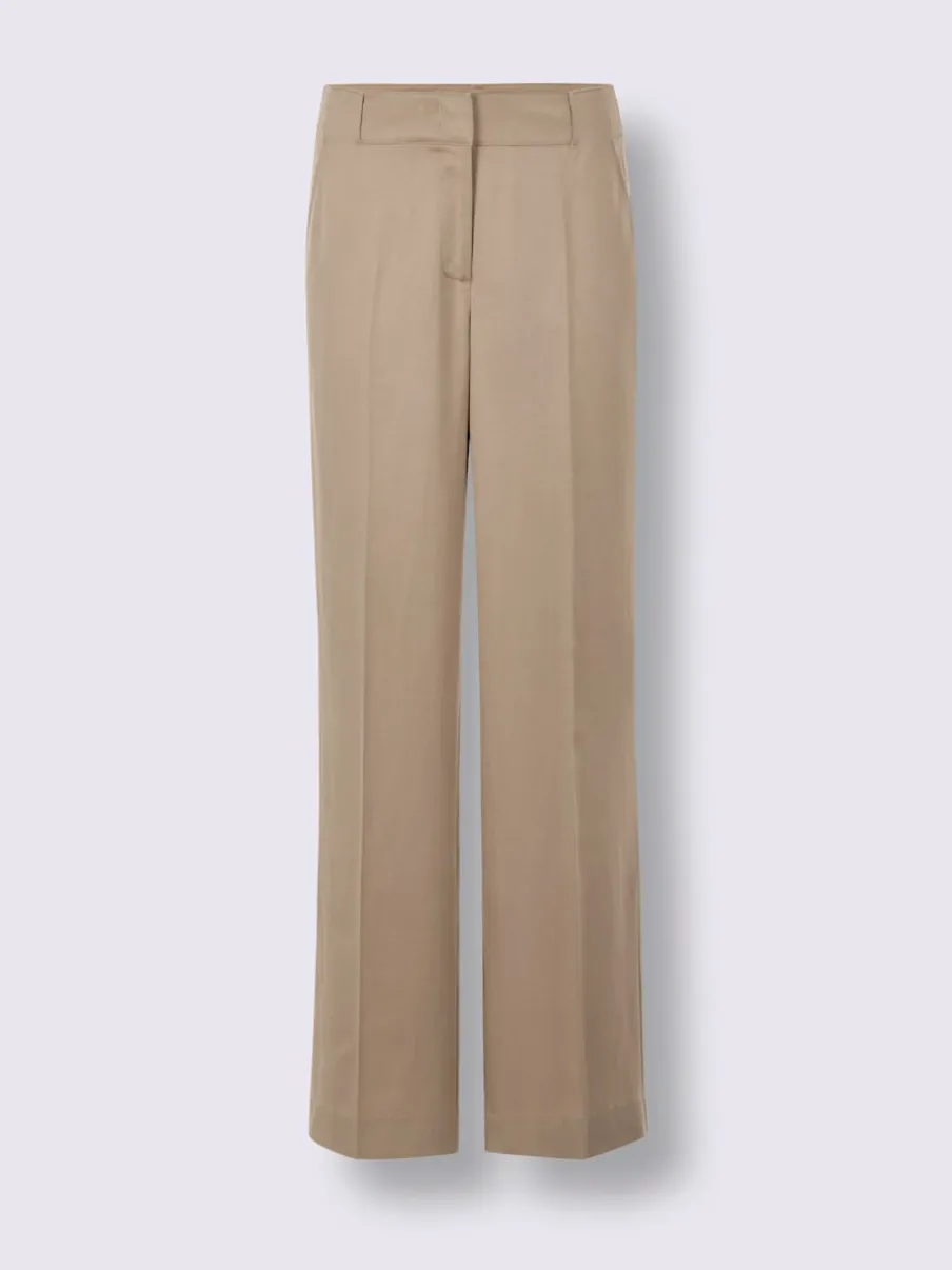 Pantalons à coupe ample en lin et lyocell confortables