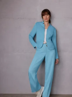 Pantalons à coupe ample en lin et lyocell confortables