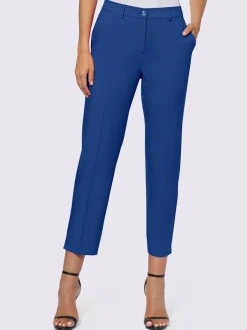Pantalons coupe 7/8 avec poches et fente décorative