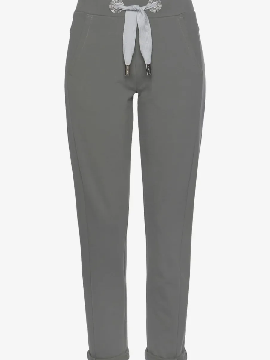 Pantalons décontractés avec ceinture élastique et poches latérales