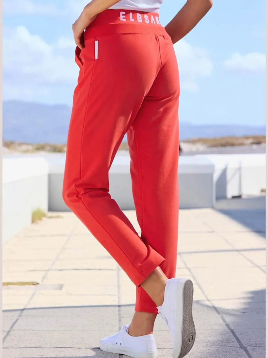 Pantalons décontractés avec ceinture élastique et poches latérales