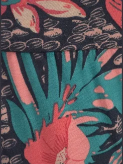 Pantalons décontractés 7/8 avec imprimé tropical unique