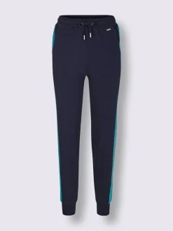 Pantalons décontractés à ceinture élastique avec rayures