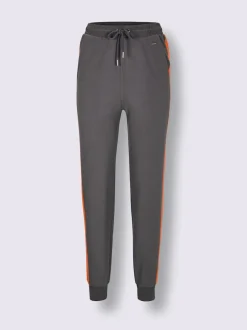 Pantalons décontractés à ceinture élastique avec rayures