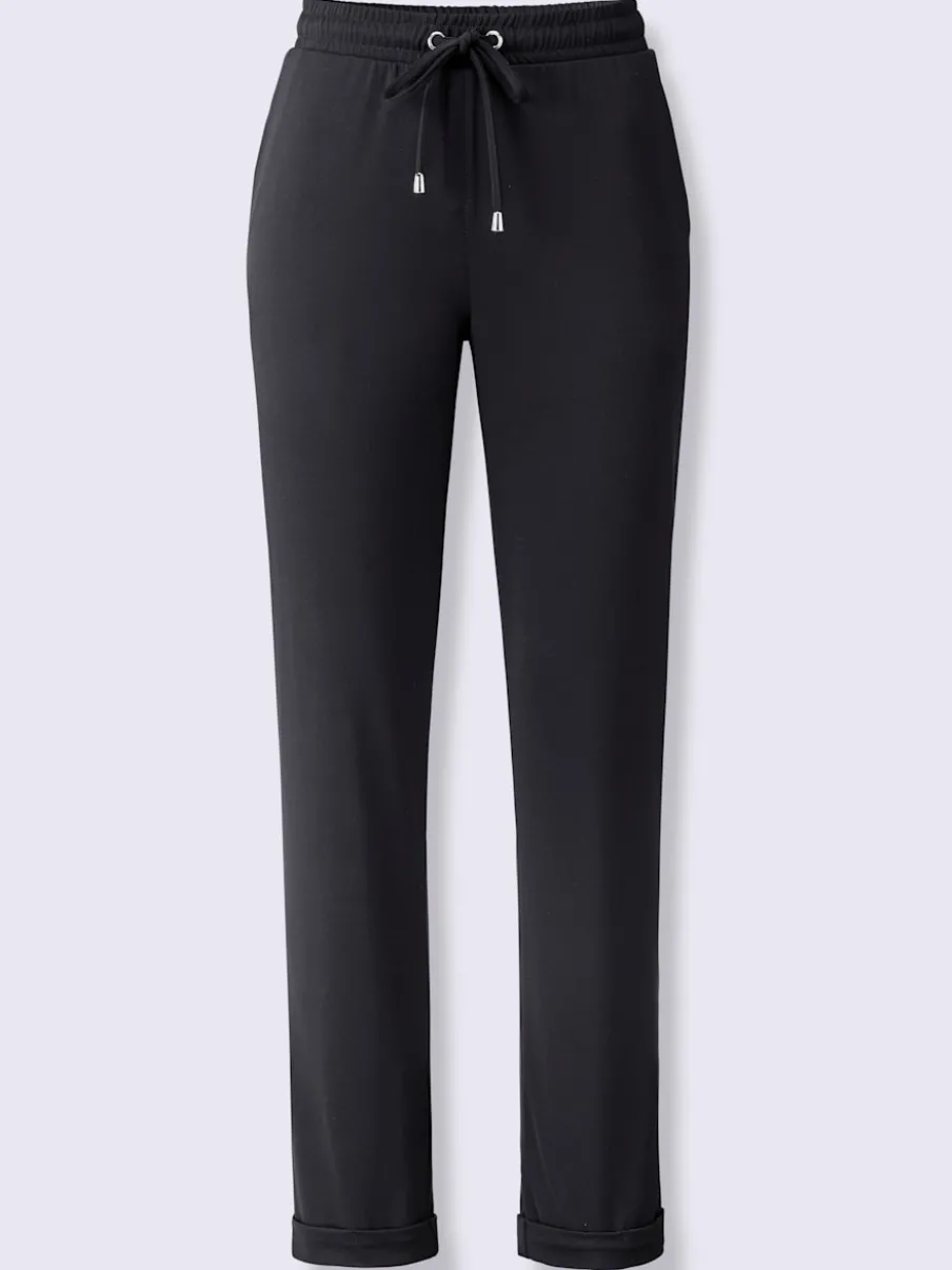 Pantalons décontractés en jersey doux et extensible