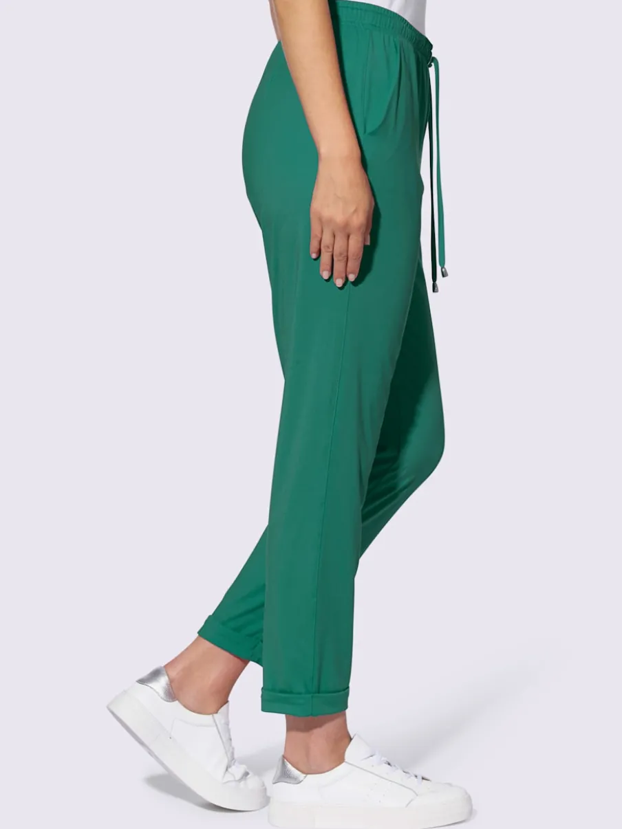 Pantalons décontractés en jersey doux et extensible