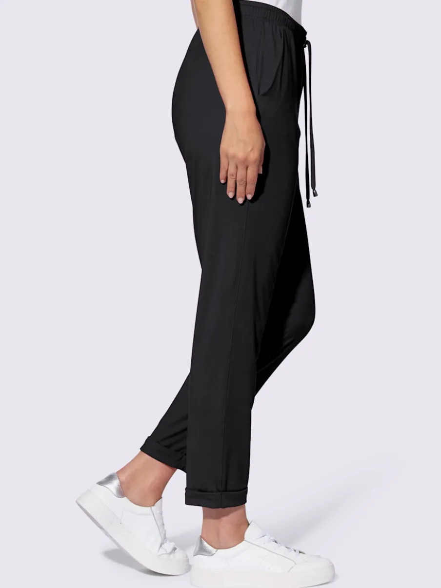 Pantalons décontractés en jersey doux et extensible