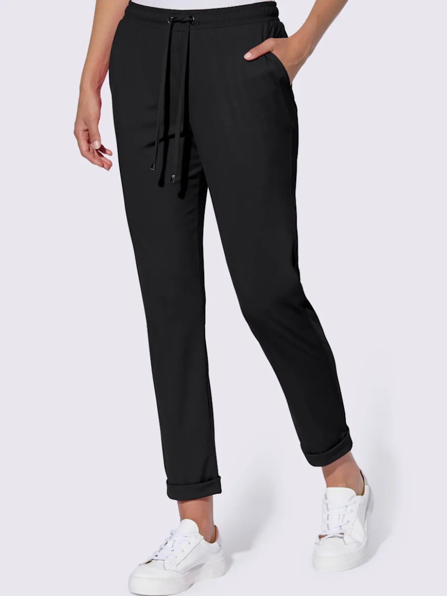 Pantalons décontractés en jersey doux et extensible