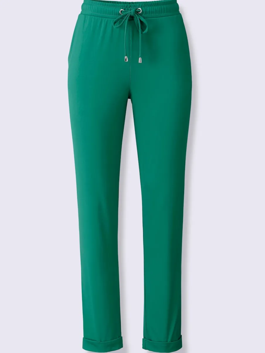 Pantalons décontractés en jersey doux et extensible