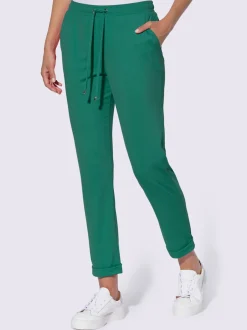Pantalons décontractés en jersey doux et extensible