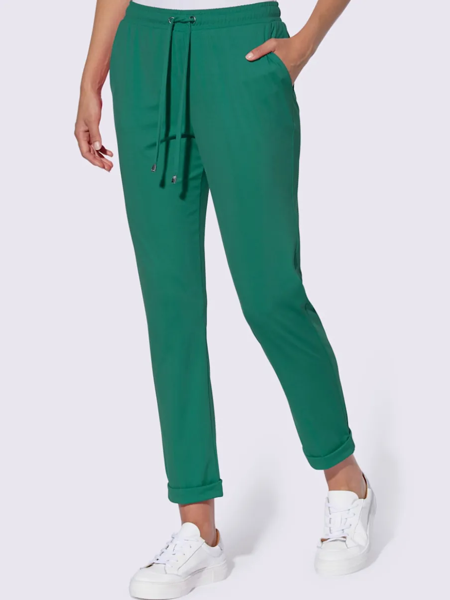 Pantalons décontractés en jersey doux et extensible