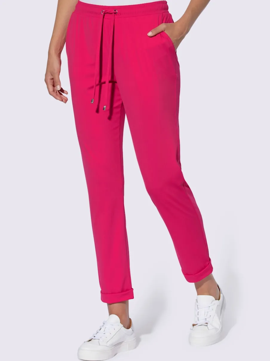 Pantalons décontractés en jersey doux et extensible
