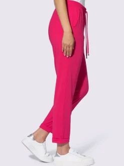 Pantalons décontractés en jersey doux et extensible