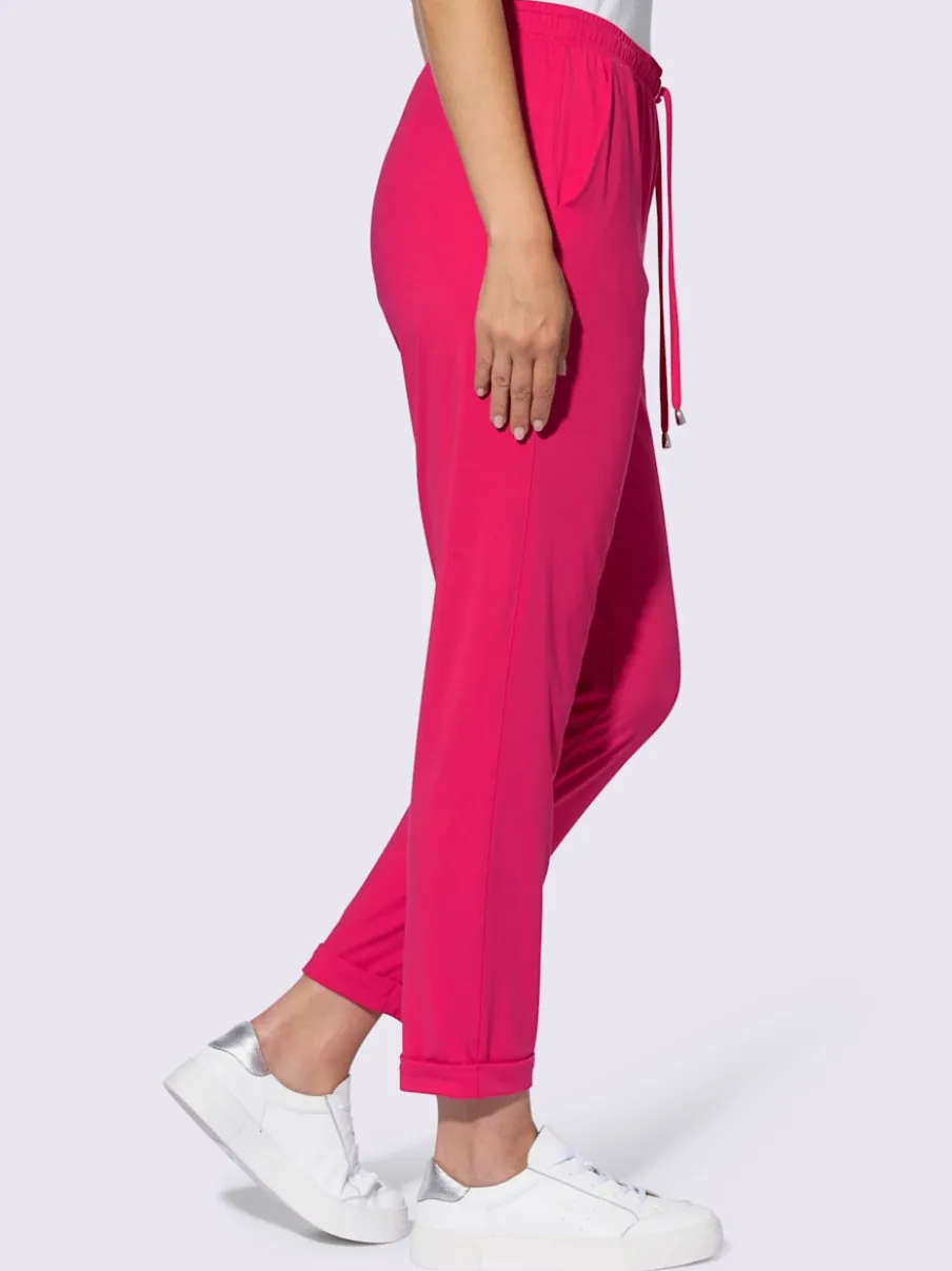 Pantalons décontractés en jersey doux et extensible