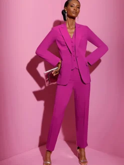 Pantalons de costume avec poches et taille élastique