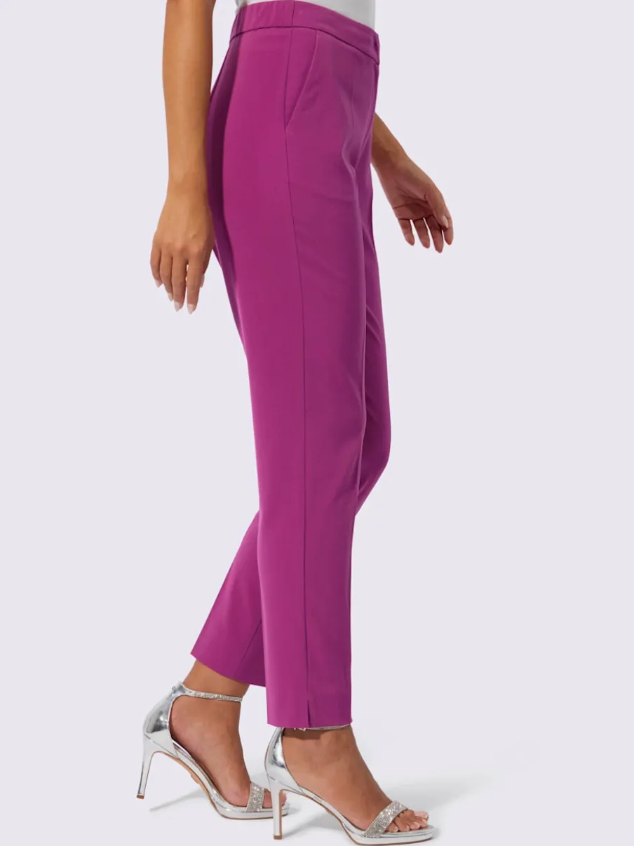 Pantalons de costume avec poches et taille élastique