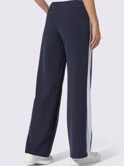 Pantalons de jogging confortables avec ceinture élastique rayée