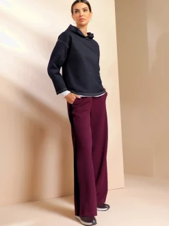 Pantalons de jogging confortables avec ceinture élastique rayée